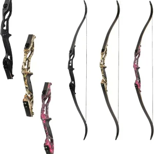 30-50Lbs Archery Takedown Recurve Bow Recurve Hunting Metal Riser Bow for Adults Beginner