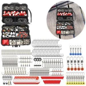 267pcs Fishing Tools Accessories Kit Set with Fishing Box