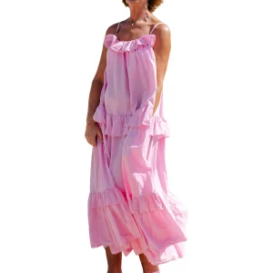 Women s Long Cami Dress Casual Loose